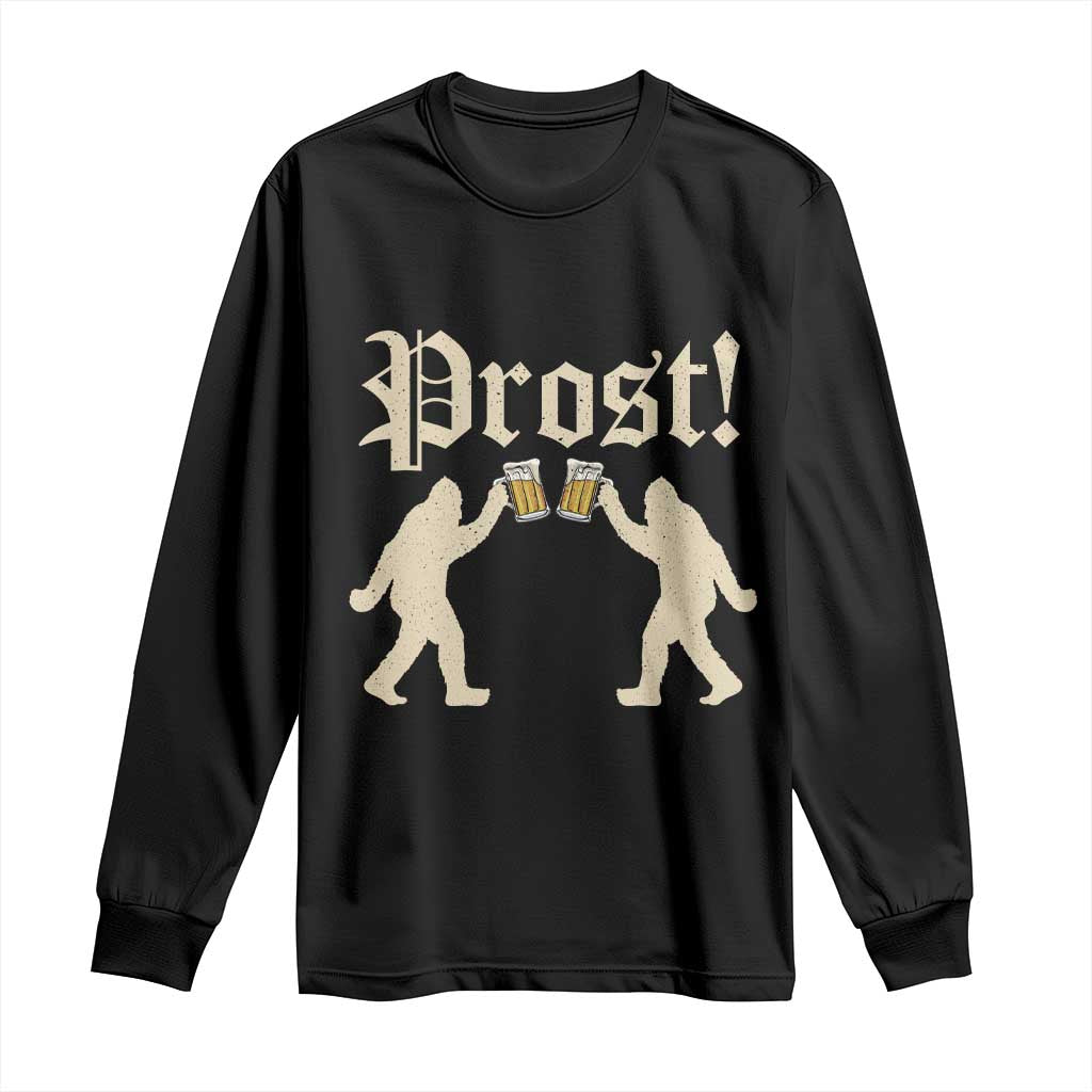Funny Oktoberfest Bigfoot Prost Long Sleeve Shirt German Sasquatch Beer Mug - Wonder Print Shop