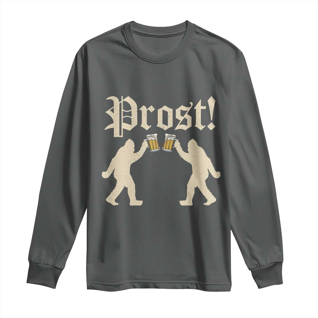 Funny Oktoberfest Bigfoot Prost Long Sleeve Shirt German Sasquatch Beer Mug - Wonder Print Shop