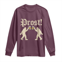 Funny Oktoberfest Bigfoot Prost Long Sleeve Shirt German Sasquatch Beer Mug - Wonder Print Shop