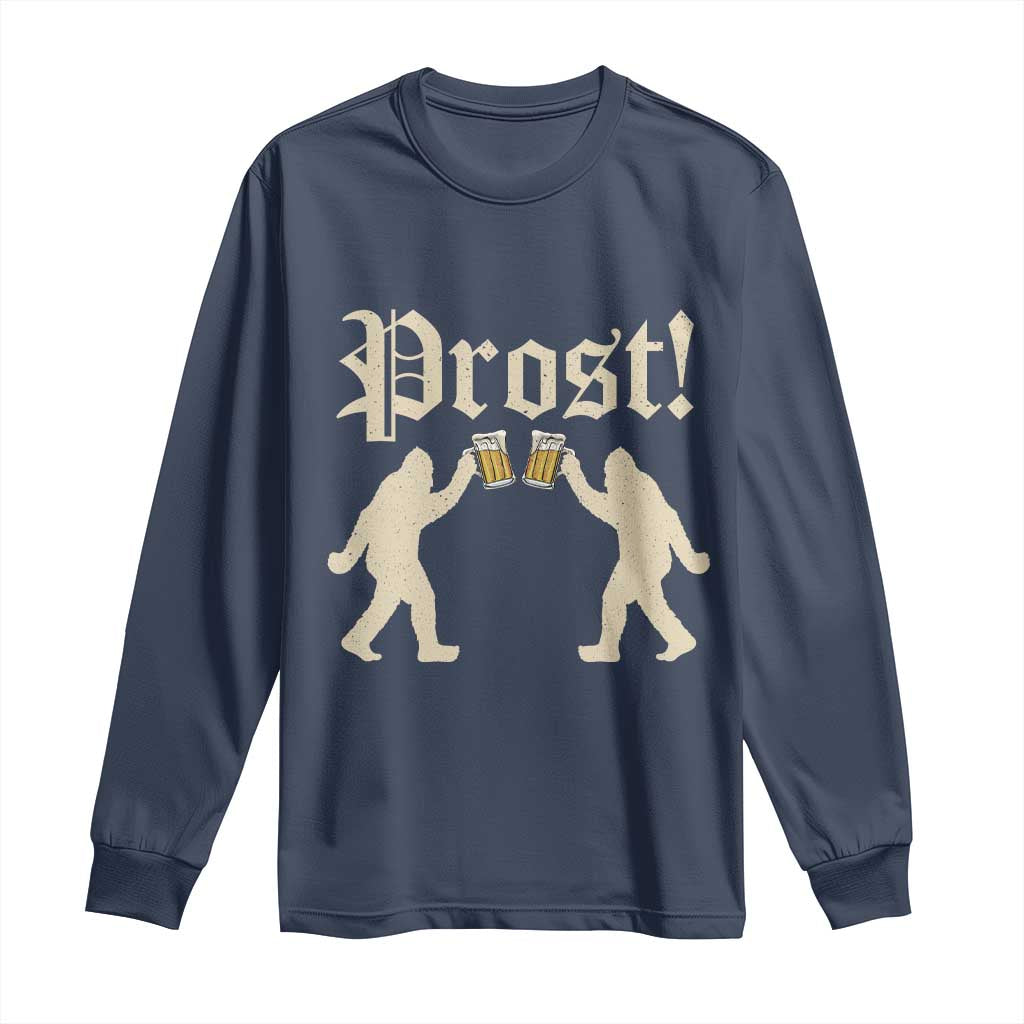 Funny Oktoberfest Bigfoot Prost Long Sleeve Shirt German Sasquatch Beer Mug - Wonder Print Shop
