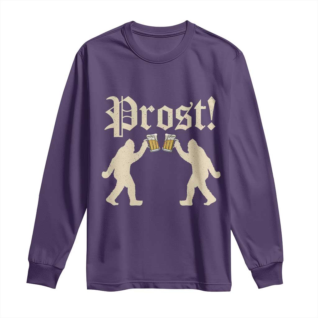Funny Oktoberfest Bigfoot Prost Long Sleeve Shirt German Sasquatch Beer Mug - Wonder Print Shop