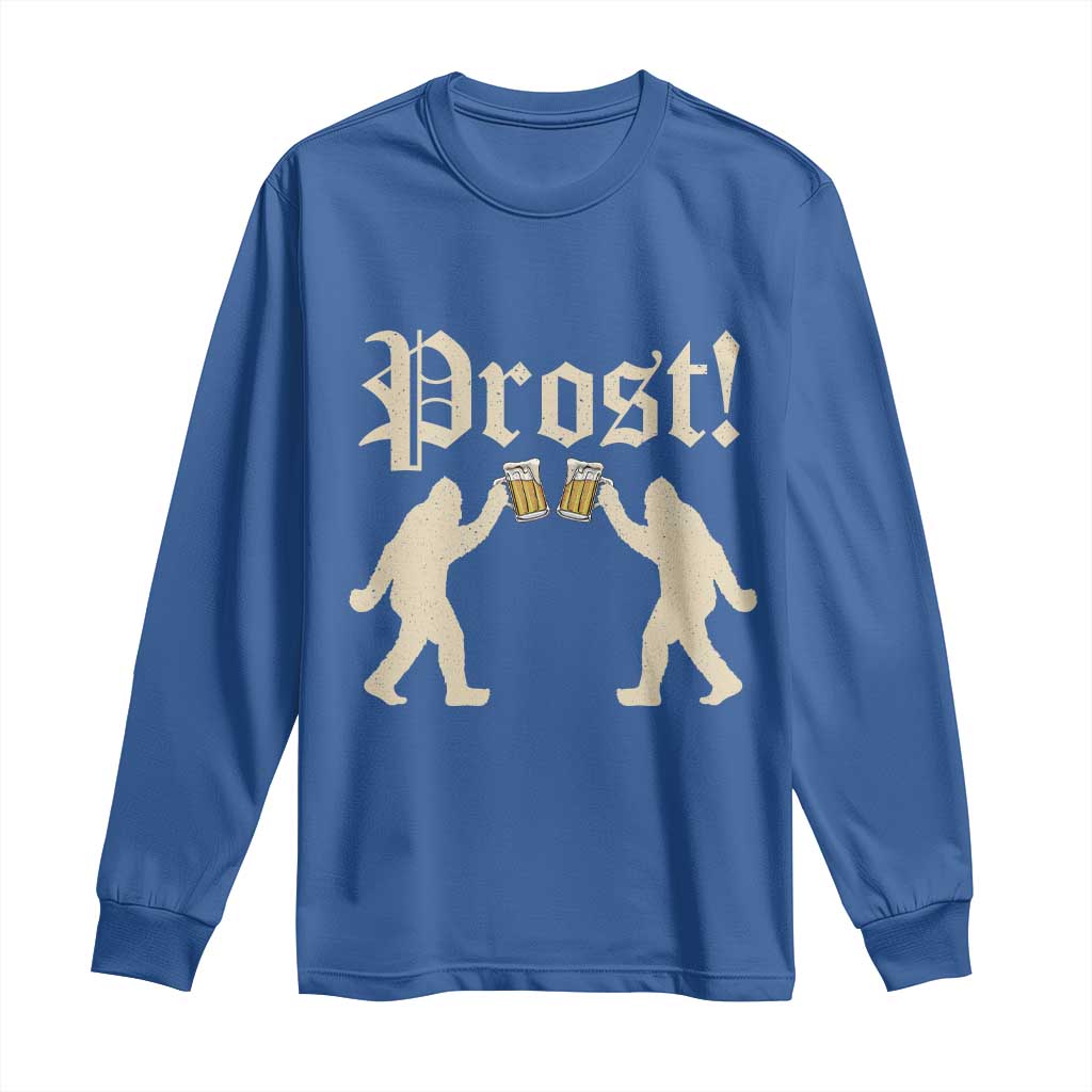 Funny Oktoberfest Bigfoot Prost Long Sleeve Shirt German Sasquatch Beer Mug - Wonder Print Shop