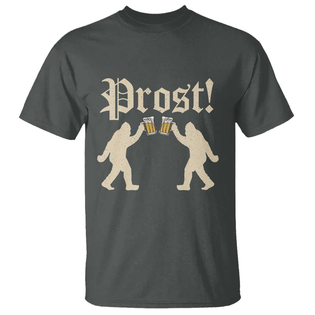 Funny Oktoberfest Bigfoot Prost T Shirt German Sasquatch Beer Mug - Wonder Print Shop