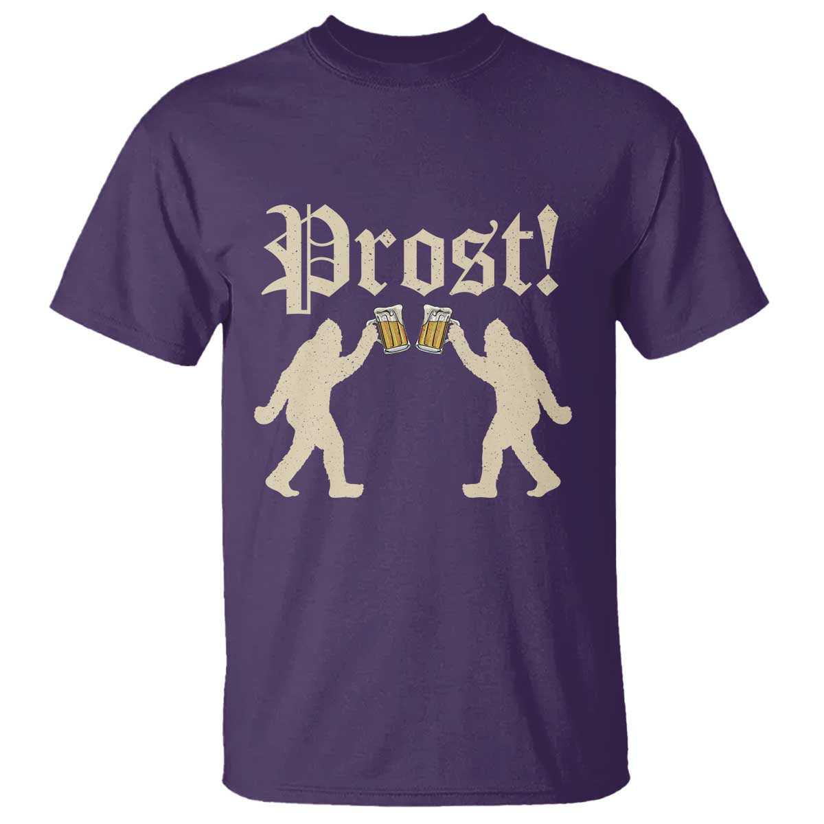 Funny Oktoberfest Bigfoot Prost T Shirt German Sasquatch Beer Mug - Wonder Print Shop