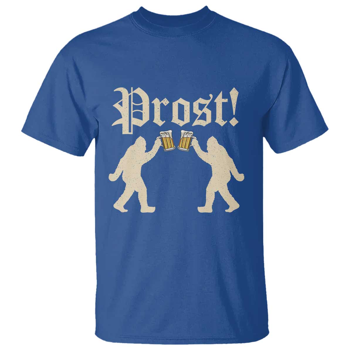 Funny Oktoberfest Bigfoot Prost T Shirt German Sasquatch Beer Mug - Wonder Print Shop