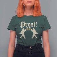 Funny Oktoberfest Bigfoot Prost T Shirt For Women German Sasquatch Beer Mug - Wonder Print Shop