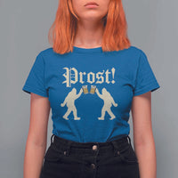 Funny Oktoberfest Bigfoot Prost T Shirt For Women German Sasquatch Beer Mug - Wonder Print Shop