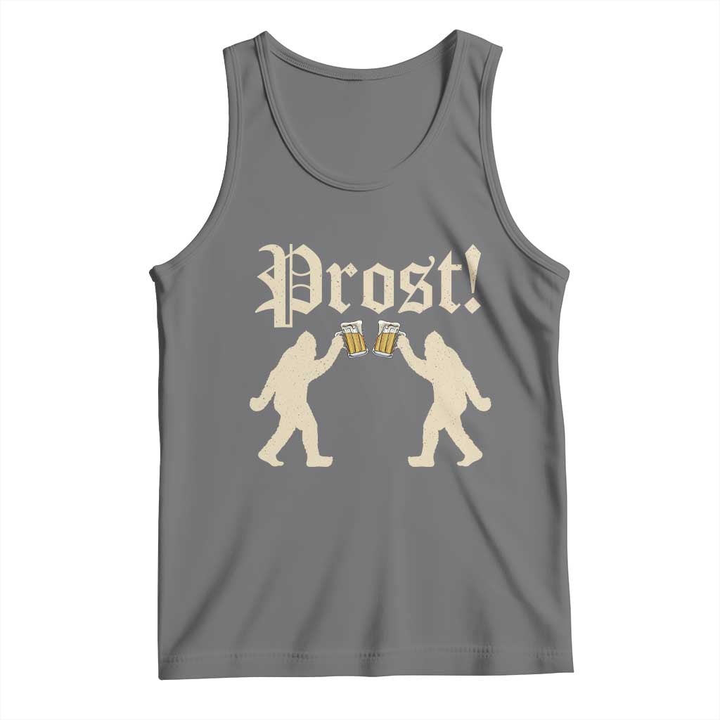 Funny Oktoberfest Bigfoot Prost Tank Top German Sasquatch Beer Mug - Wonder Print Shop