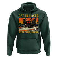 Get In Loser We Are Going Lurking Funny Mothman Hoodie Cryptozoology Cryptid Lover