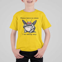 Please Leave Me Alone I Am Eating Soup Funny Mothman T Shirt For Kid