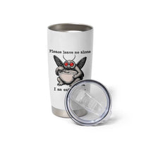 Please Leave Me Alone I Am Eating Soup Funny Mothman Tumbler Cup
