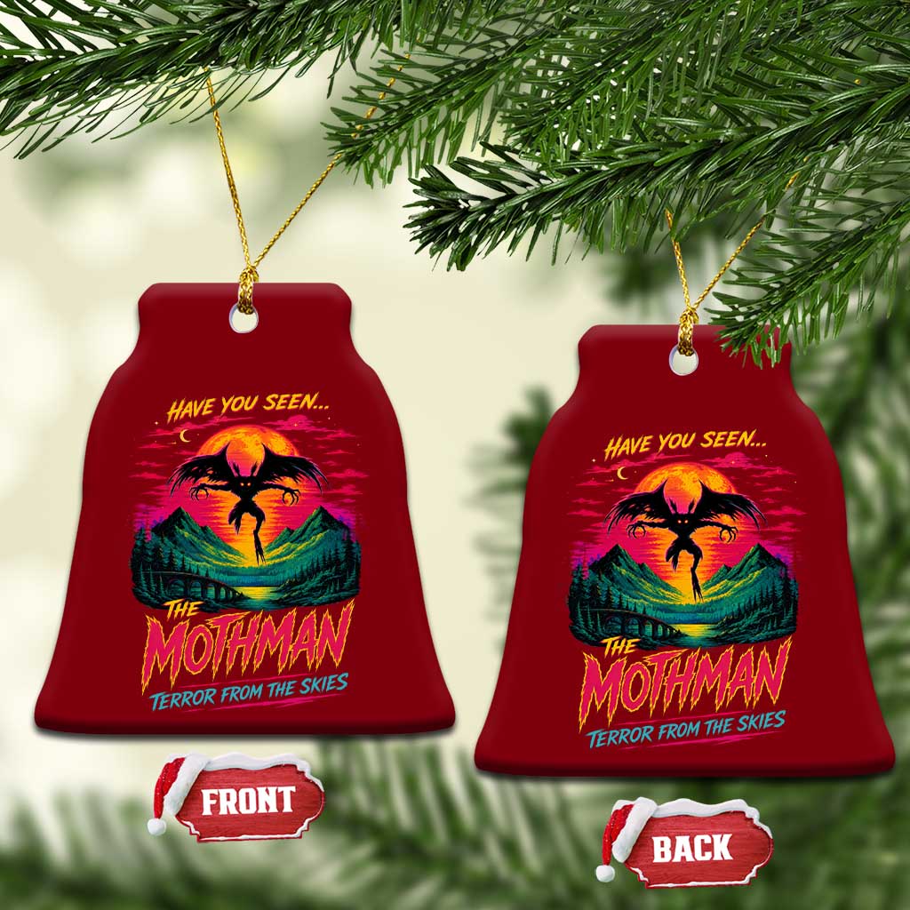 Funny Mothman Ceramic Ornament Have You Seen The Mothman Terror From The Skies Cryptid Legends