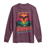 Funny Mothman Long Sleeve Shirt Have You Seen The Mothman Terror From The Skies Cryptid Legends
