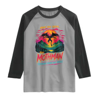 Funny Mothman Raglan Shirt Have You Seen The Mothman Terror From The Skies Cryptid Legends
