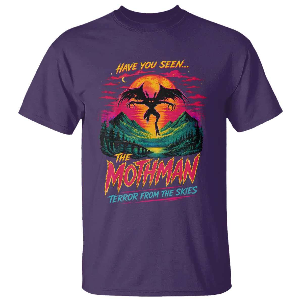 Funny Mothman T Shirt Have You Seen The Mothman Terror From The Skies Cryptid Legends