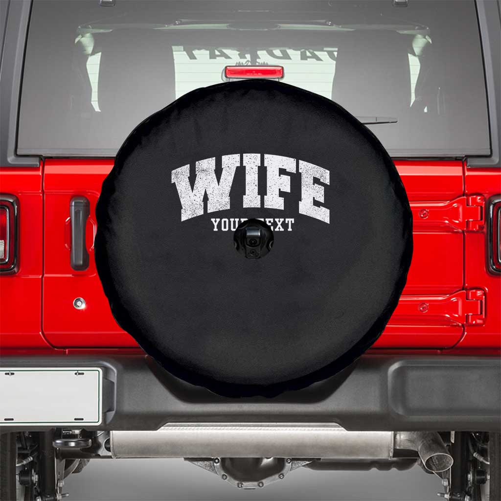 Personalized Wife Spare Tire Cover Custom Text Name Wifey Marriage Anniversary Couple Gift
