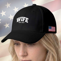 Personalized Wife Baseball Cap Custom Text Name Wifey Marriage Anniversary Couple Gift