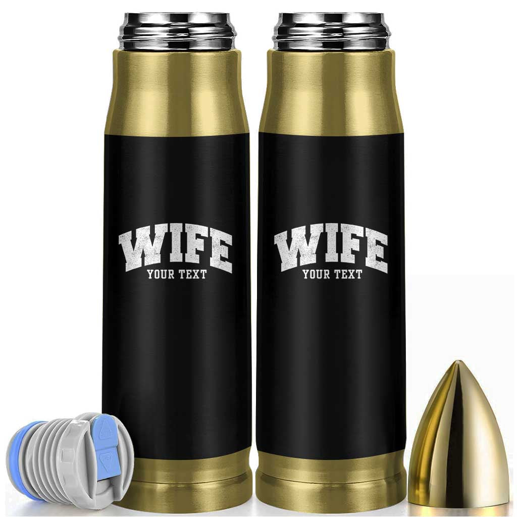 Personalized Wife Bullet Tumbler Custom Text Name Wifey Marriage Anniversary Couple Gift