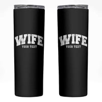 Personalized Wife Skinny Tumbler Custom Text Name Wifey Marriage Anniversary Couple Gift