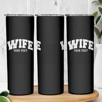 Personalized Wife Skinny Tumbler Custom Text Name Wifey Marriage Anniversary Couple Gift