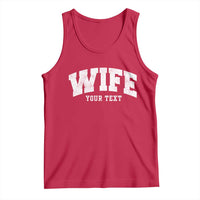 Personalized Wife Tank Top Custom Text Name Wifey Marriage Anniversary Couple Gift
