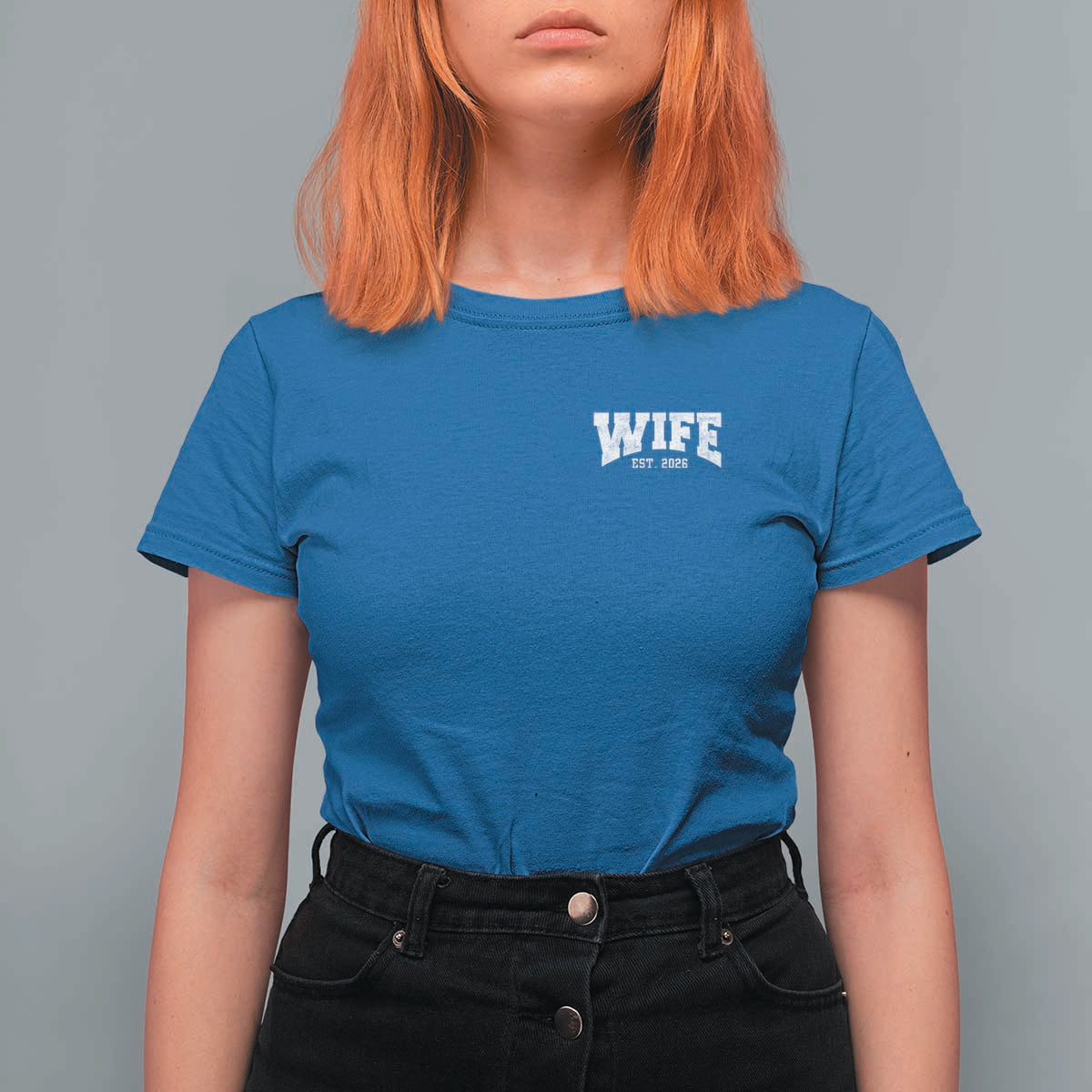 Wife Est 2026 T Shirt For Women Just Married Couple Matching Wedding Honeymoon