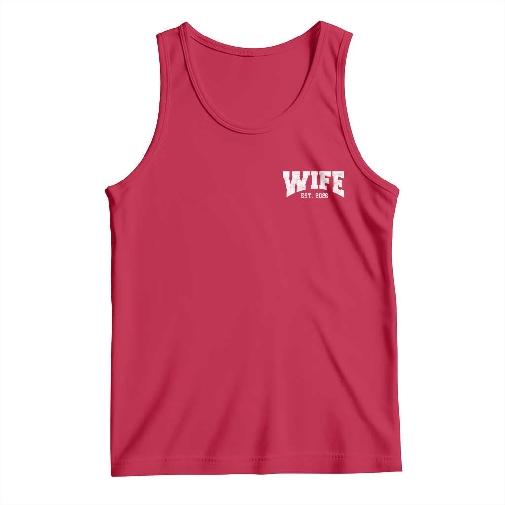 Wife Est 2026 Tank Top Just Married Couple Matching Wedding Honeymoon