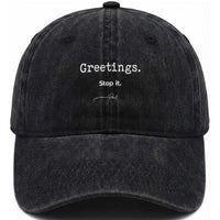 Greeting Stop It Paul Funny Christian Bible Faith Washed Cotton Baseball Cap