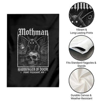 Mothman Harbinger of Doom Point Pleasant WV Garden Flag Gothic Horror Cryptid Creature