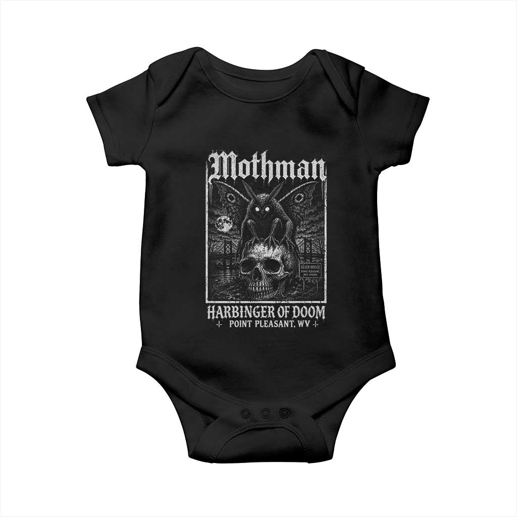 Mothman Harbinger of Doom Point Pleasant WV Baby Onesie Gothic Horror Cryptid Creature