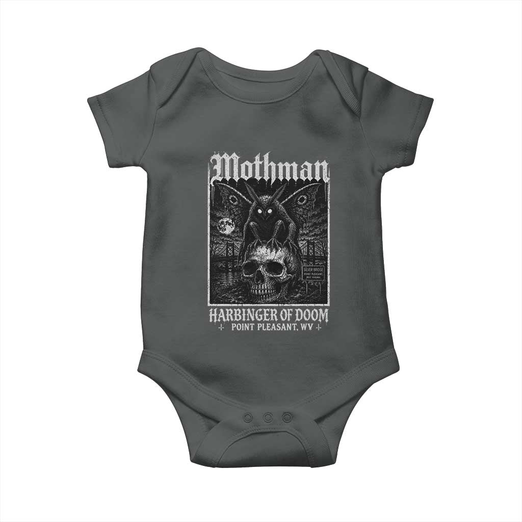Mothman Harbinger of Doom Point Pleasant WV Baby Onesie Gothic Horror Cryptid Creature