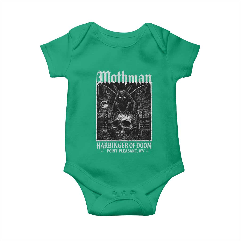 Mothman Harbinger of Doom Point Pleasant WV Baby Onesie Gothic Horror Cryptid Creature