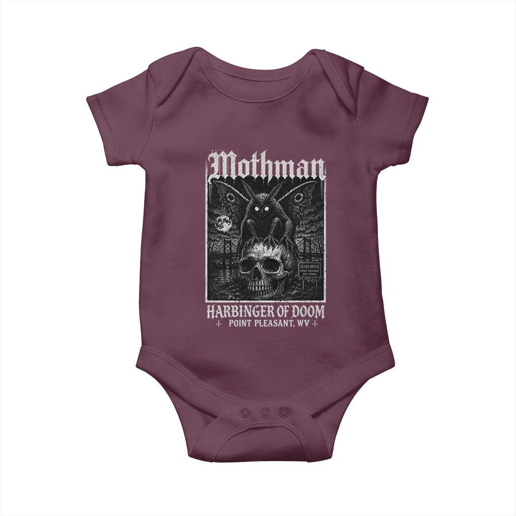 Mothman Harbinger of Doom Point Pleasant WV Baby Onesie Gothic Horror Cryptid Creature