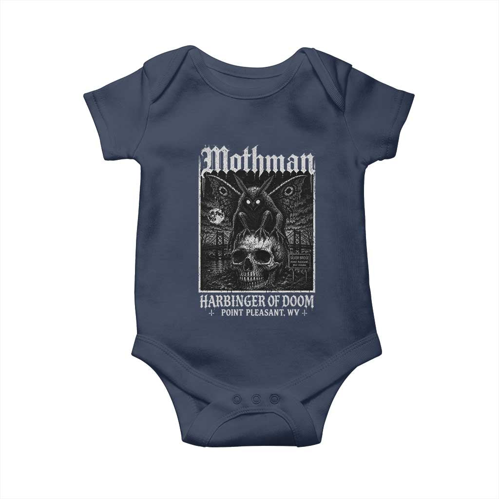 Mothman Harbinger of Doom Point Pleasant WV Baby Onesie Gothic Horror Cryptid Creature