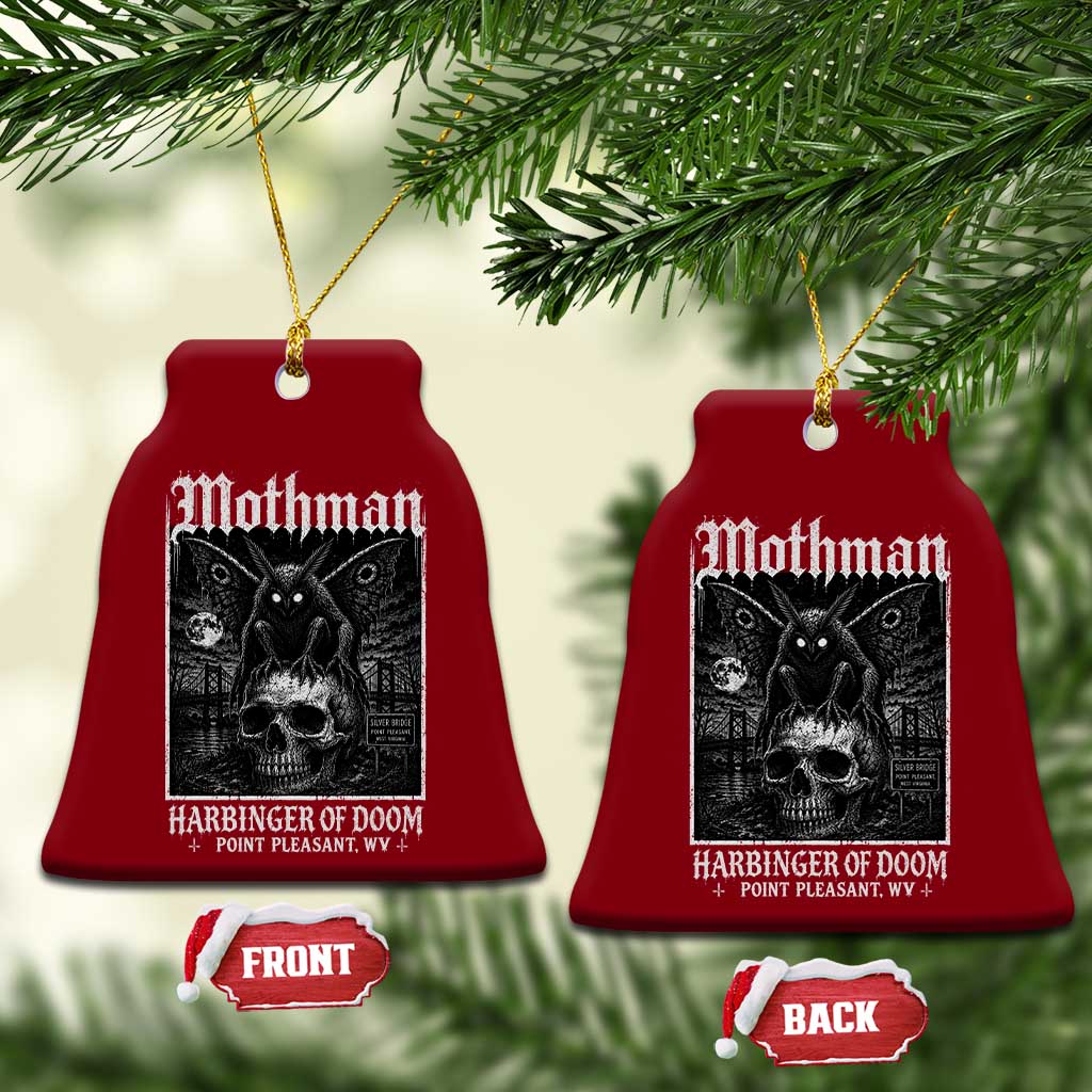 Mothman Harbinger of Doom Point Pleasant WV Ceramic Ornament Gothic Horror Cryptid Creature