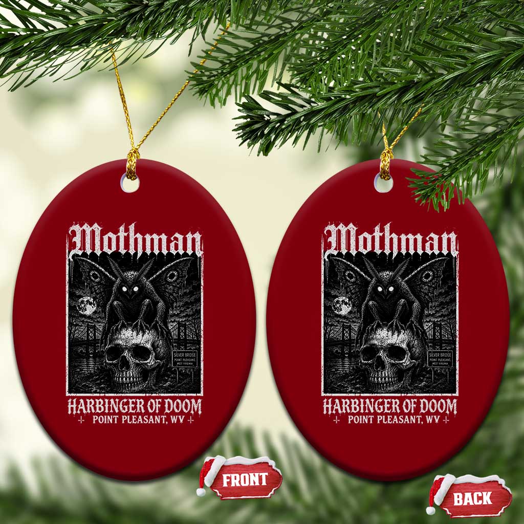 Mothman Harbinger of Doom Point Pleasant WV Ceramic Ornament Gothic Horror Cryptid Creature