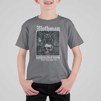 Mothman Harbinger of Doom Point Pleasant WV T Shirt For Kid Gothic Horror Cryptid Creature