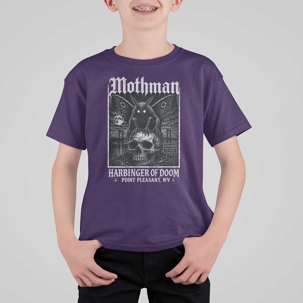 Mothman Harbinger of Doom Point Pleasant WV T Shirt For Kid Gothic Horror Cryptid Creature