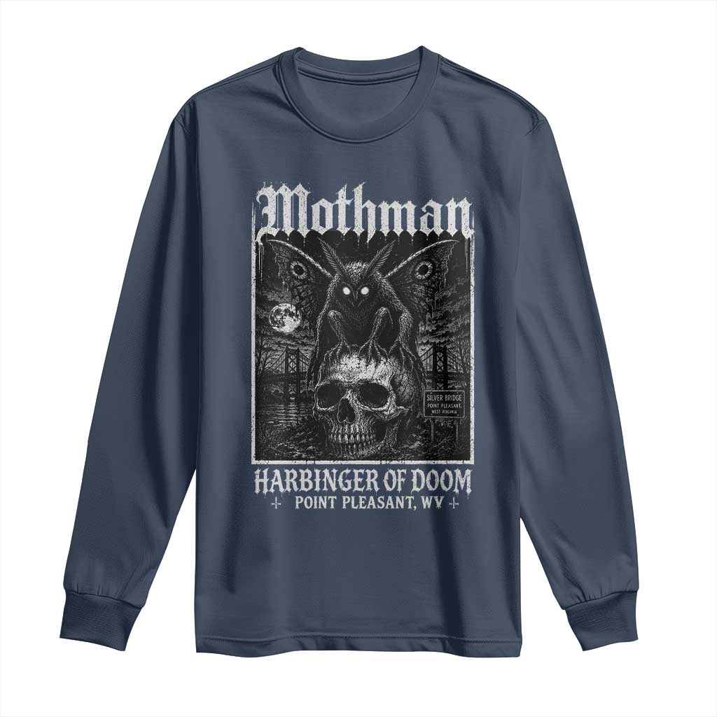 Mothman Harbinger of Doom Point Pleasant WV Long Sleeve Shirt Gothic Horror Cryptid Creature