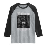 Mothman Harbinger of Doom Point Pleasant WV Raglan Shirt Gothic Horror Cryptid Creature