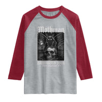 Mothman Harbinger of Doom Point Pleasant WV Raglan Shirt Gothic Horror Cryptid Creature