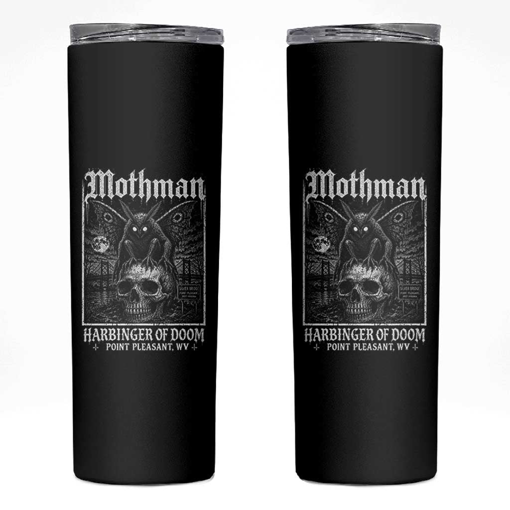 Mothman Harbinger of Doom Point Pleasant WV Skinny Tumbler Gothic Horror Cryptid Creature