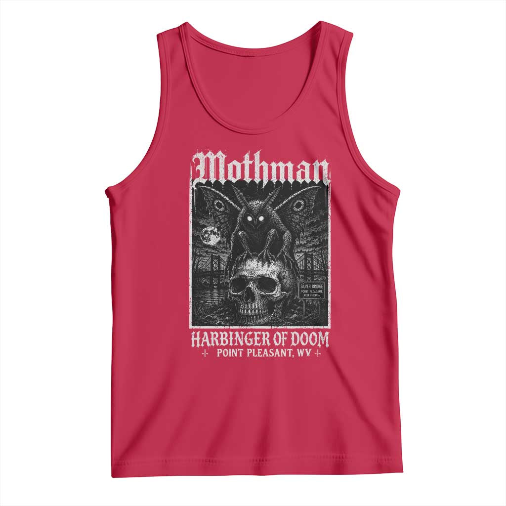 Mothman Harbinger of Doom Point Pleasant WV Tank Top Gothic Horror Cryptid Creature