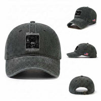 Mothman Harbinger of Doom Point Pleasant WV Washed Cotton Baseball Cap Gothic Horror Cryptid Creature