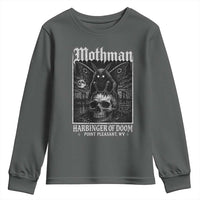 Mothman Harbinger of Doom Point Pleasant WV Youth Sweatshirt Gothic Horror Cryptid Creature