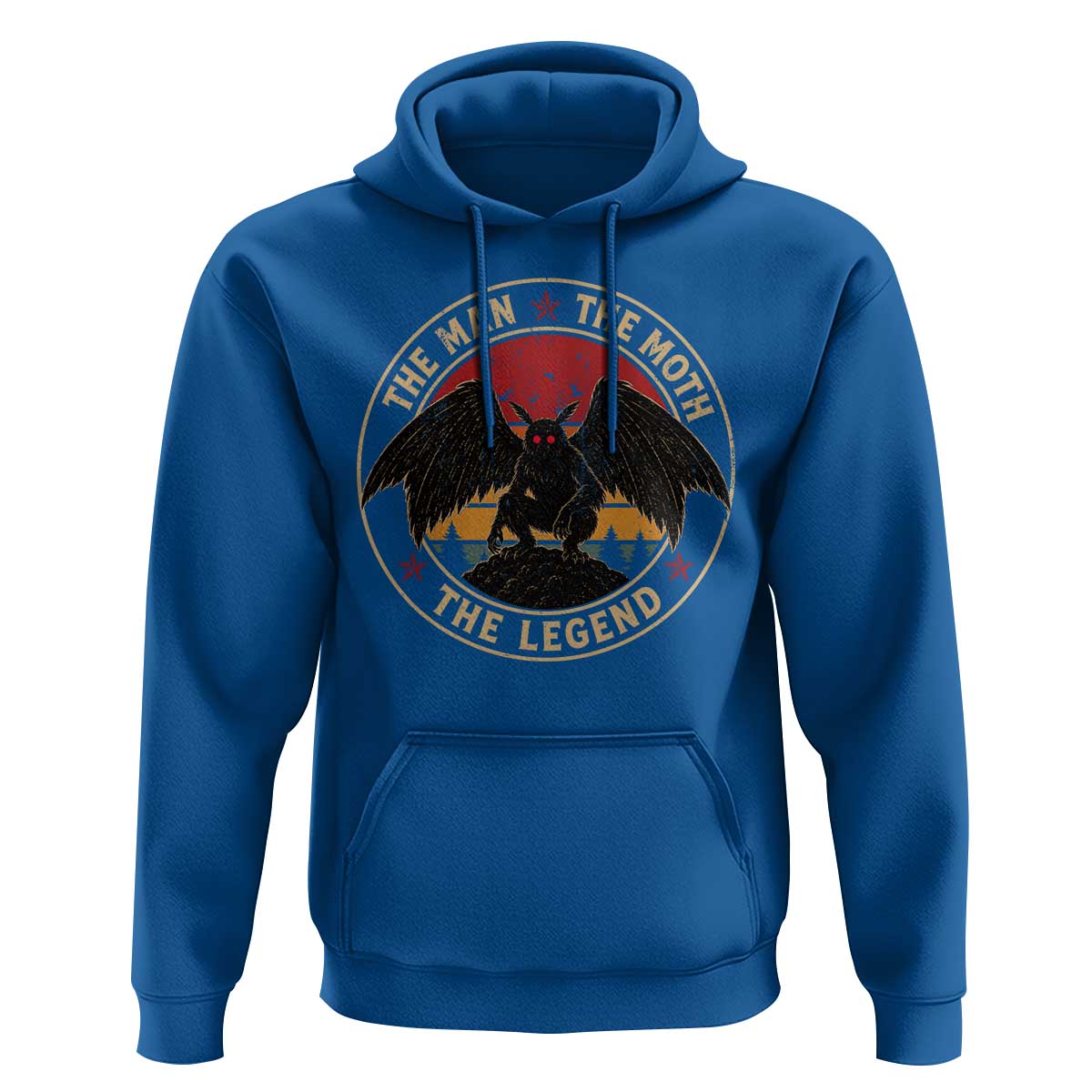 Funny Mothman The Man The Moth The Legend Hoodie Retro Folklore Creepy Cryptid