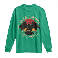 Funny Mothman The Man The Moth The Legend Long Sleeve Shirt Retro Folklore Creepy Cryptid