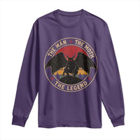 Funny Mothman The Man The Moth The Legend Long Sleeve Shirt Retro Folklore Creepy Cryptid