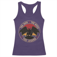 Funny Mothman The Man The Moth The Legend Racerback Tank Top Retro Folklore Creepy Cryptid