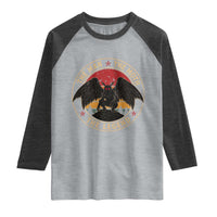 Funny Mothman The Man The Moth The Legend Raglan Shirt Retro Folklore Creepy Cryptid